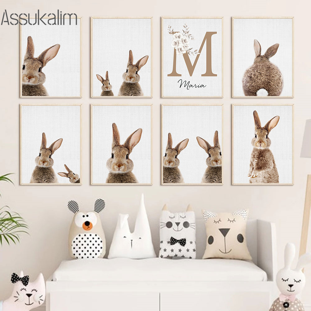 Kaninchen Leinwand Malerei Cus – Baby Nursery Decor Girl Bewertung und Preis