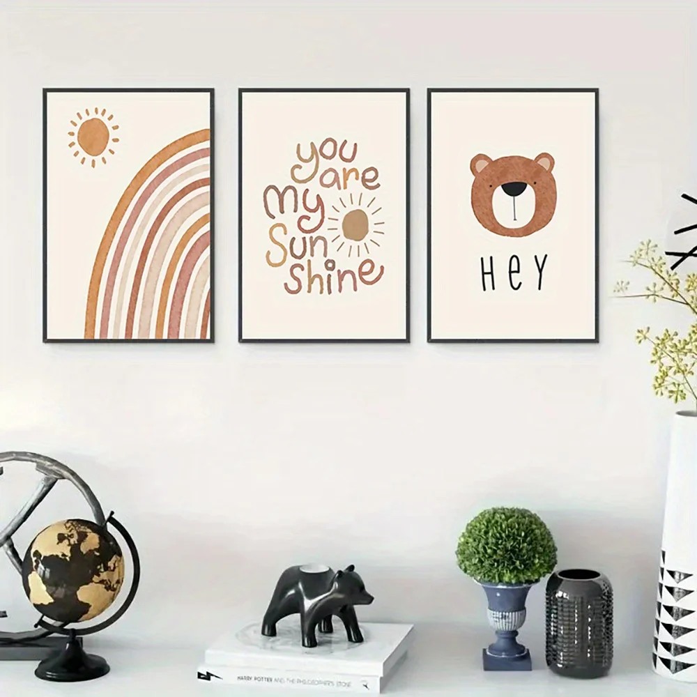 (Ohne Rahmen) 3-teiliges Leinw – Baby Nursery Frames Bewertung und Preis